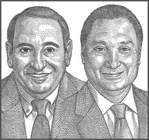 Board Chairman David Goldberg (left) and 
President & CEO Ronald Richard portraits